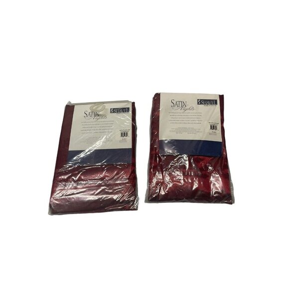 2 King Shavel Home Products Satin pillowcases Burgundy Red - Picture 3 of 3
